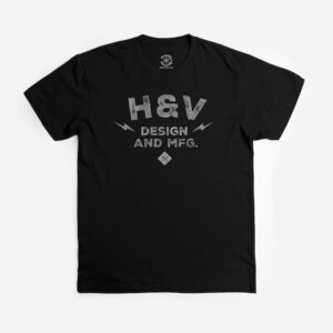 H&V Manufacturing Black Tee