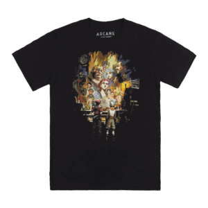 League Of Legends Violet & Ekko Viewing Tree Of Life Black Tee