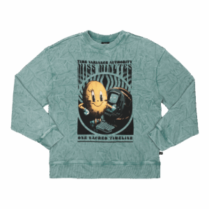 Miss Minutes Teal Crew Sweatshirt