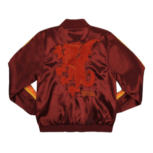 Retro Red Dragon Bomber Jacket