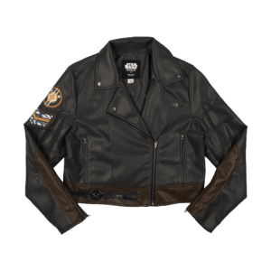 Ahsoka Faux Leather Cropped Moto Jacket