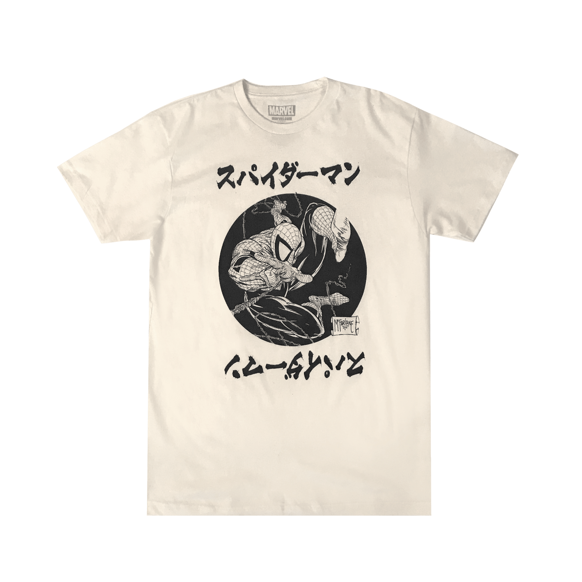 Spider-Man Kanji Natural Tee