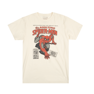 Spider-Man Vintage Cover Natural Tee