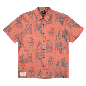 Superman All Over Comic Print Button-Down Shirt