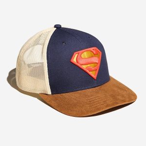 Superman S-Shield Logo Canvas Trucker Hat
