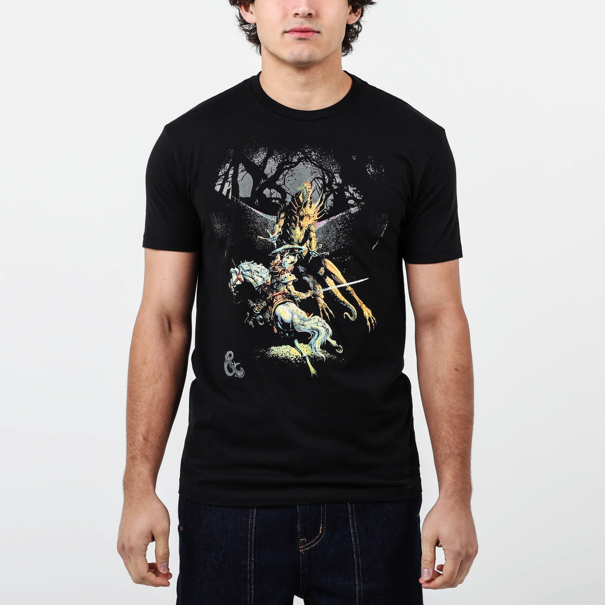 Vintage Expert Rules Gold Dragon Black Tee