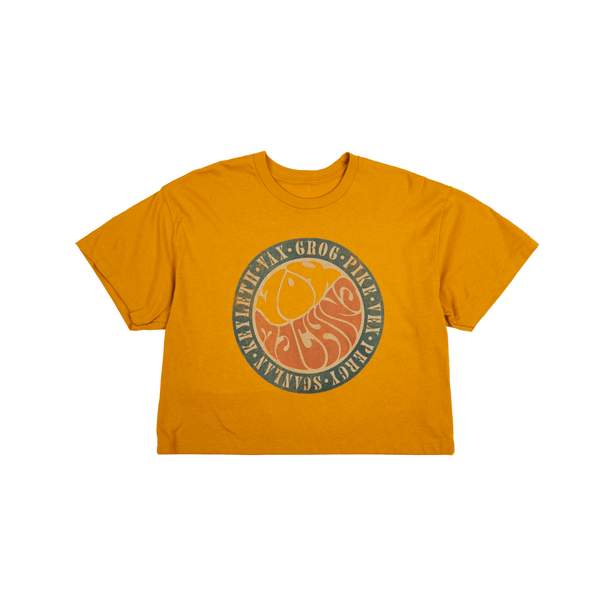 Vox Machina Cropped Gold Tee