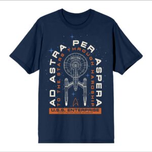 Ad Astra Per Aspera Navy Tee