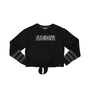 Catwoman Meow Front Tie Long Sleeve