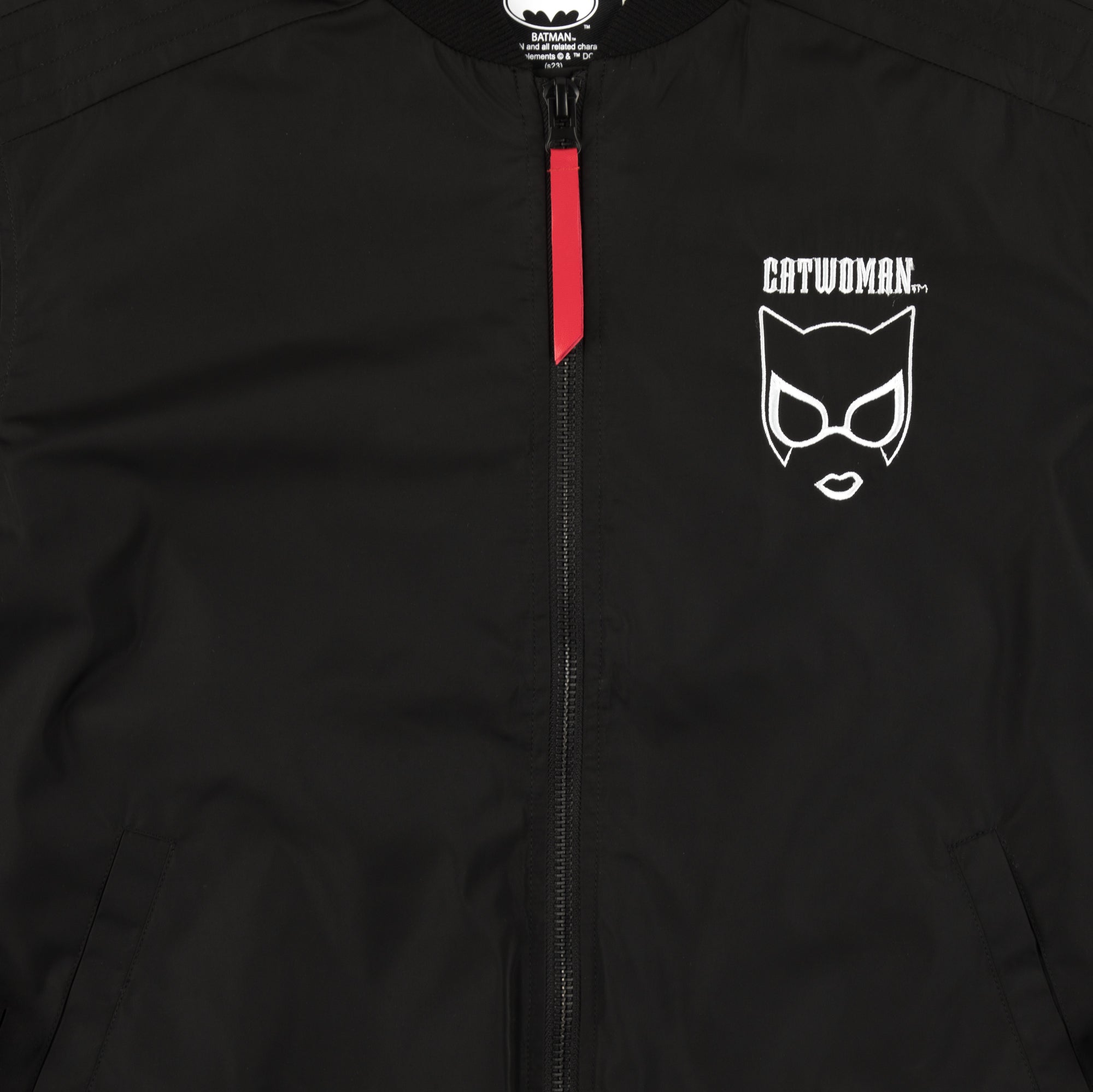Catwoman Nine Lives Black Bomber Jacket