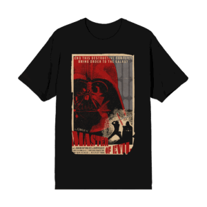 Darth Vader Master of Evil Grindhouse Poster Black Tee